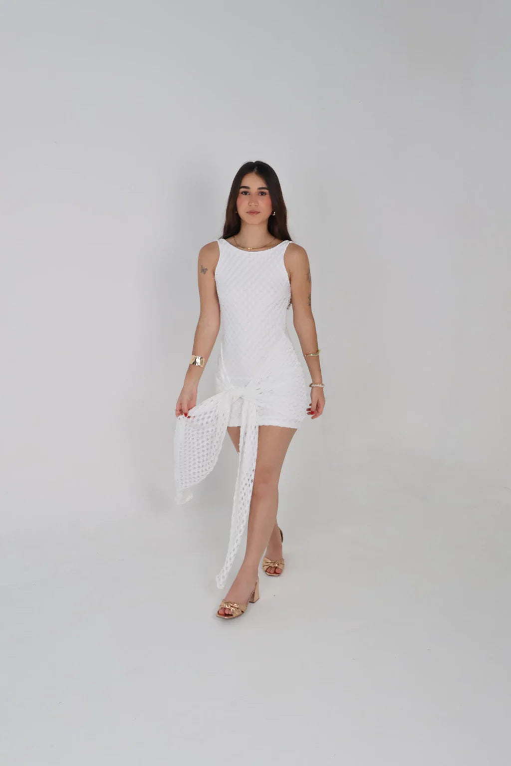 Vestido Rendas Coral